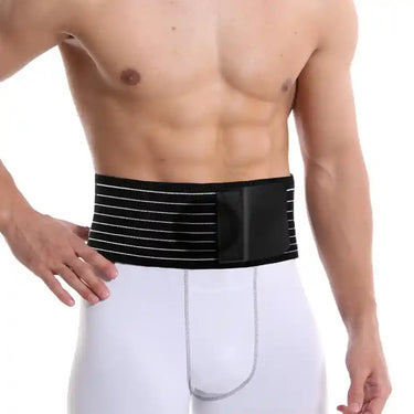 Ceinture homme élastique avec velcro médical ajustable, maintien lombaire durable et respirant - cocoonease